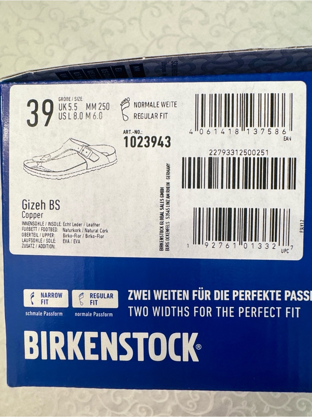 Birkenstock Gizeh Sandal – Birko-Flor Copper – Women’s, EU 39, US 8, Regular Fit - Picture 5 of 11